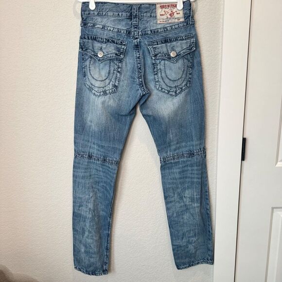 Men’s True Religion Slim Moto Style Distressed Jeans - Size 29 - EUC - Picture 5 of 7